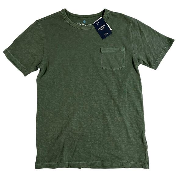 NWT Crewcuts Green Crew Pocket Tee Kids 10/11 - Picture 1 of 7
